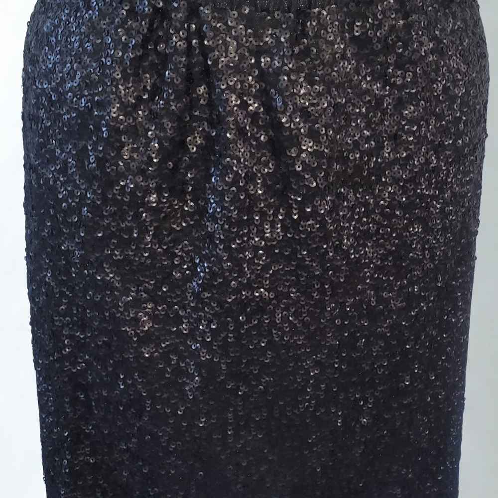 Lane Bryant Black Sequin Pencil Skirt